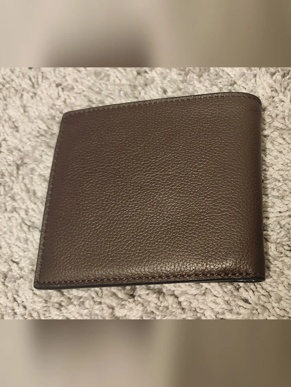 NWD Coach $150 Leather Bifold Wallet Brown